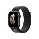 اپل واچ نایک SE 2 آلومینیوم میدنایت با بند اسپرت لوپ مشکی/سفید