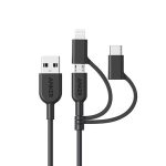 کابل شارژ چند کاره انکرمدلAnker PowerLine III 3-in-1 Charger